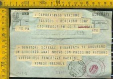 Seconda guerra telegramma usato  Zeccone