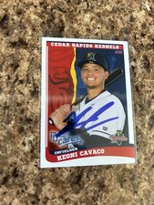 Keoni Cavaco Assinado 2023 Cedar Rapids Kernels Team Set Minnesota Twins # 05, usado comprar usado  Enviando para Brazil
