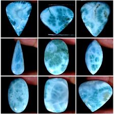 Cabochão Natural Larimar República Dominicana Mix Pedras Preciosas Soltas Não Tratadas TC64, usado comprar usado  Enviando para Brazil