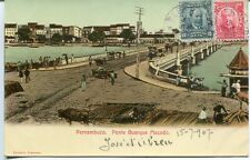 Brasil Pernambuco - Ponte Buarque Macedo 1907 Cubierta Encendido Tarjeta Postal, usado comprar usado  Enviando para Brazil