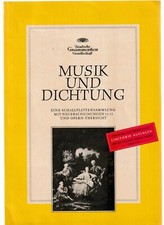 Musik dichtung schallplattensa gebraucht kaufen  Wilhelmsthal