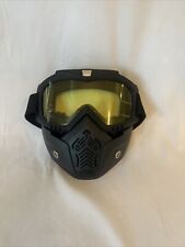 Usado, Disfraz de casco de motocross carreras máscara gafas escudo facial segunda mano  Embacar hacia Argentina