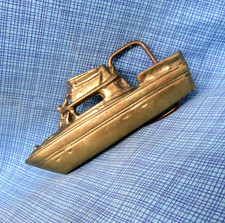 Fivela de cinto cruzador de cabine barco de pesca arrastão capitão bronze artesão vintage. GMP609 comprar usado Fivela de cinto cruzador de cabine barco de pesca arrastão capitão bronze artesão vintage. GMP609 comprar usado  Enviando para Brazil
