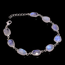 Usado, Pulseira de prata esterlina 925 pedra preciosa arco-íris natural AAA 7-8" comprar usado  Enviando para Brazil
