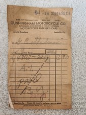 1916 cunningham motorcycle for sale  Macclenny