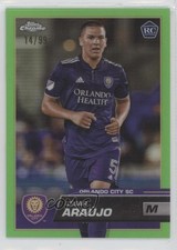 Refrator 2023 Chrome MLS verde neon /99 Cesar Araujo César Araújo #66 Rookie RC, usado comprar usado  Enviando para Brazil