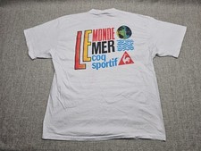 Camisa esportiva masculina vintage Le Coq grande designer Preppy moto rara anos 80 anos 90 comprar usado  Enviando para Brazil