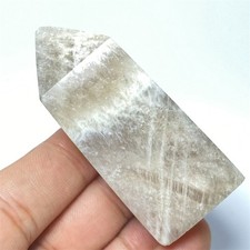 Varinha de pedra da lua branca cor rara 70 g cristal quartzo cura ponto Reiki B267 comprar usado  Enviando para Brazil