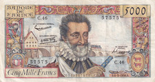 billet 5000 francs henri d'occasion billet 5000 francs henri d'occasion Paris II