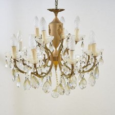 Lampadario vintage metallo usato  Ferrara