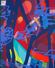 Kaws poster score for sale  Huntington Station