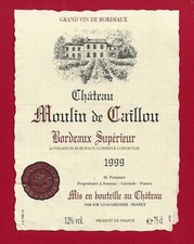 Etiquette bordeaux supérieur d'occasion  Albertville