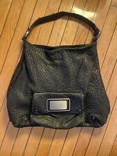 Bolsa tote Calvin Klein 2000’s couro preto granulação grossa seixo rara comprar usado  Enviando para Brazil