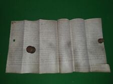1796 vellum document for sale  NORTHWICH