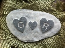 Handmade love pebble for sale  TRURO
