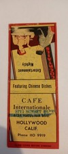 Lote 649 capas de fósforo Cafe Internationale Hollywood CA Bobtail comprar usado  Enviando para Brazil