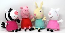 Usado, Lote de 4 Pelúcia Peppa Pig Bicho de Pelúcia 6" Suzy Zoey Rebecca Ty Beanie Hasbro comprar usado  Enviando para Brazil