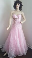 Tony Bowls - LE GALA - Vestido rosa de formatura/festa - Joias falsas - Ajuste/flare - Tamanho 6 comprar usado  Enviando para Brazil