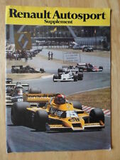 Renault autosport 1978 for sale  BENFLEET
