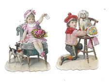 Antique chromos cut d'occasion  Expédié en Belgium