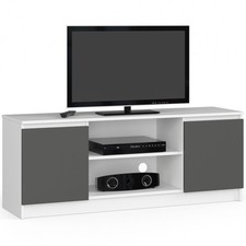 AKORD KOMODA RTV K140 2D 1P CLP BIAŁY / SZARY na sprzedaż  PL