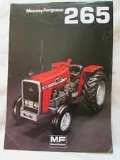 @Massey Ferguson 265 Folheto de Vendas/Especificação de Tratores @, usado comprar usado  Enviando para Brazil