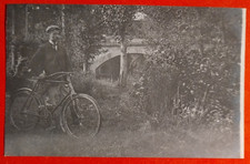 Cartolina uomo velocipede usato  Pistoia