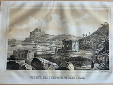 Baia napoli litografia usato  Genzano di Roma