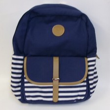 Mochila escolar leve listrada azul marinho e branca Joyfulife nova sem etiquetas comprar usado  Enviando para Brazil