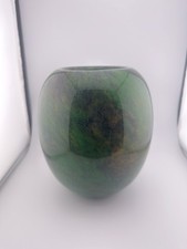 Pote verde jade cerâmica vitrificada verde escuro 8” de altura comprar usado  Enviando para Brazil