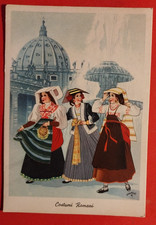 Cartolina costumi romani usato  Pistoia