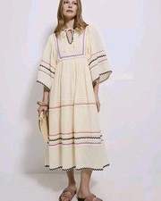 Cream embroidered ric for sale  PAIGNTON
