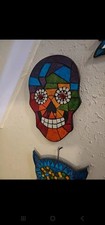 Rainbow skull mirror for sale  HARLOW