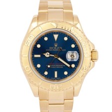 Usado, PERFEITO ESTADO Rolex Yacht-Master 40mm AZUL 18K ouro amarelo sem furos 16628 relógio de data CAIXA comprar usado  Enviando para Brazil