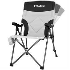Cadeiras de acampamento KingCamp encosto ajustável resistente cadeira dobrável cinza/preto comprar usado  Enviando para Brazil