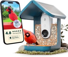 Alimentador inteligente Bird Buddy para pássaros com câmera teto solar movido a energia solar comprar usado  Enviando para Brazil