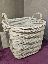 Whitewashed woven wicker for sale  TAUNTON