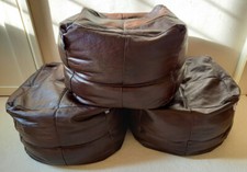 Brown real leather for sale  MARLBOROUGH