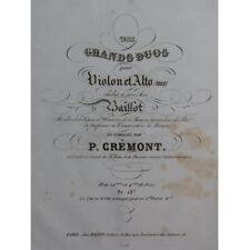 Cremont Stein Drei Grand Duos Op 14 Widmung Geige Alt- Oder 2e Violinen ca1830 comprar usado  Enviando para Brazil