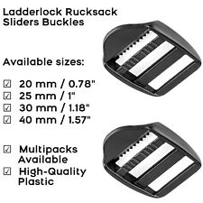 Ladderlock rucksack sliders for sale  SLOUGH