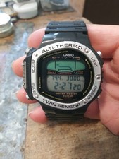 Usado, Raro Vintage Casio ALT-6100 950 Alti-Thermo Twin Sensor Relógio Digital Bom!! comprar usado  Enviando para Brazil