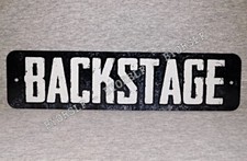 Metal sign backstage for sale  Westfield