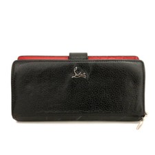 Usado, Carteira bifold longa de couro Christian Louboutin Paloma preta/6BF0209 comprar usado  Enviando para Brazil