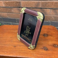Leather photo frame for sale  NOTTINGHAM