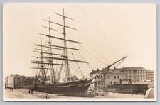 Cartão postal RPPC foto real navio alto ancorado Cutty Sark Greenwich comprar usado  Enviando para Brazil