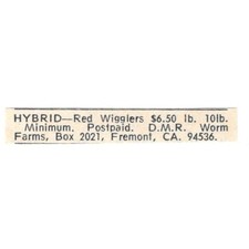 D.m.r. worm farms for sale  Hinckley
