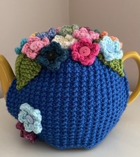Hand knitted blue for sale  BURFORD
