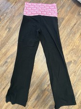 Y2K Victoria Secret ROSA VINTAGE Foldover Yoga Flare Estampa Rosa Quente Médio Curto, usado comprar usado  Enviando para Brazil