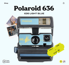 Câmera Instantânea Polaroid 636 Azul Claro - Câmera de Filme Vintage 600 com Embutida, usado comprar usado  Enviando para Brazil
