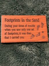 Footprints sand magnet for sale  CHESTER